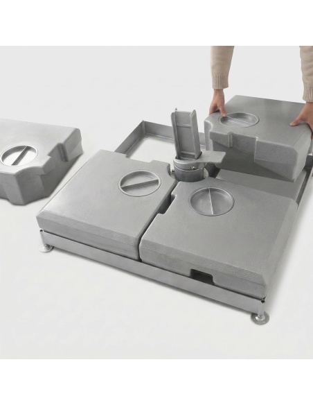 Base de parasol 4 en 1 rellenable - Compatible con Auriga, Hydrus, Cygnus y Cygnus Double