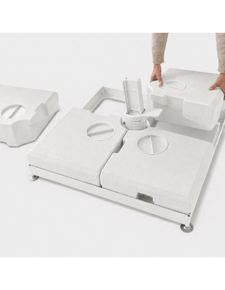 Base de parasol 4 en 1 rellenable - Compatible con Auriga, Hydrus, Cygnus y Cygnus Double
