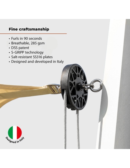 EZ Breez Furl Transpirable: vela con enrollador manual en 90 segundos