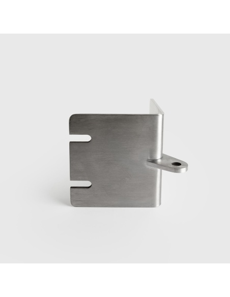 Landa: soporte de esquina exterior en acero inox para velas de sombra