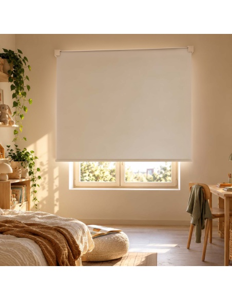 Estor Enrollable Opaco para Interiores, Recta Blend Blackout