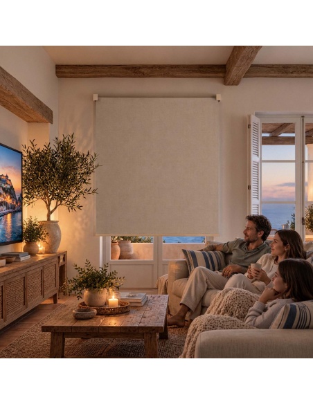 Estor Enrollable Blackout para Interiores, Recta Canvas Blackout