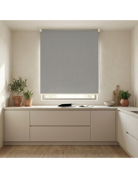 Estor Enrollable Blackout para Interiores, Recta Canvas Blackout