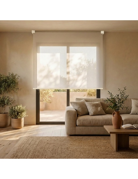 Estor Enrollable Transparente a Medida, Kyma Satin