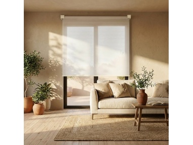 Estor Enrollable Transparente a Medida, Kyma Satin