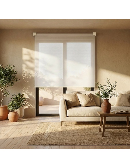 Estor Enrollable Transparente a Medida, Kyma Satin