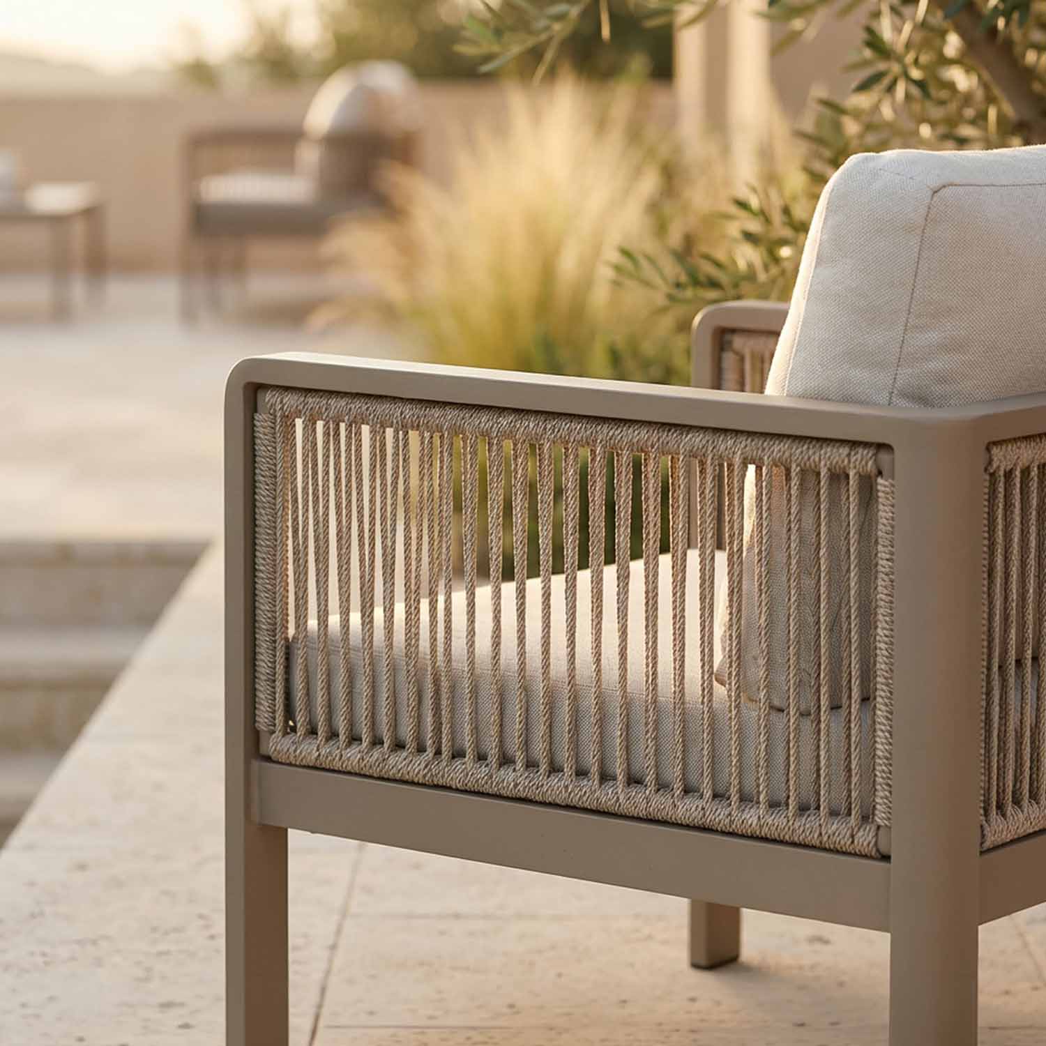 Cuerda olefin trenzada a mano