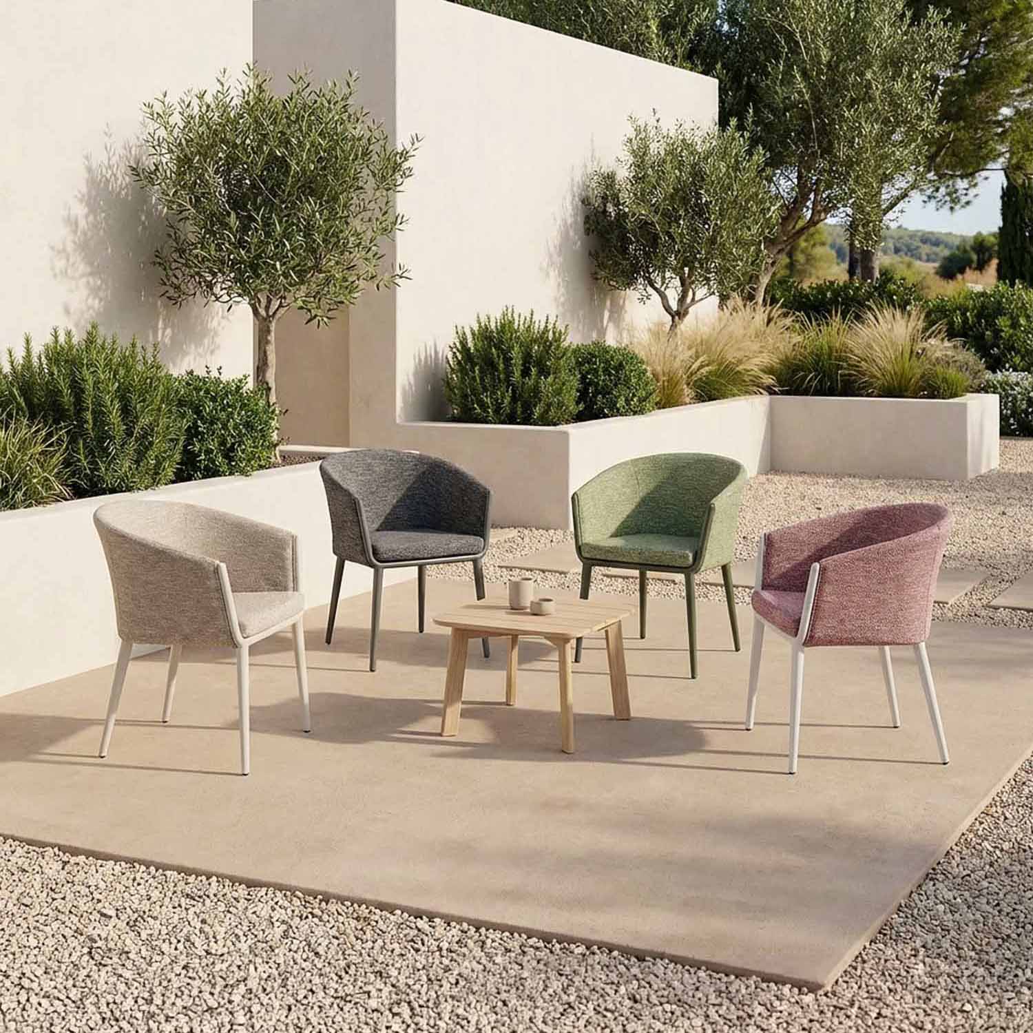 4 colores para cada espacio exterior
