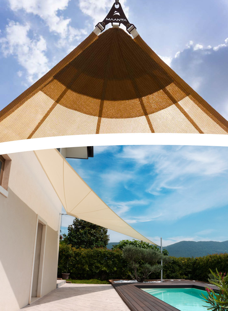 Toldo Vela Triangular Impermeable Exteriores Toldo - Temu