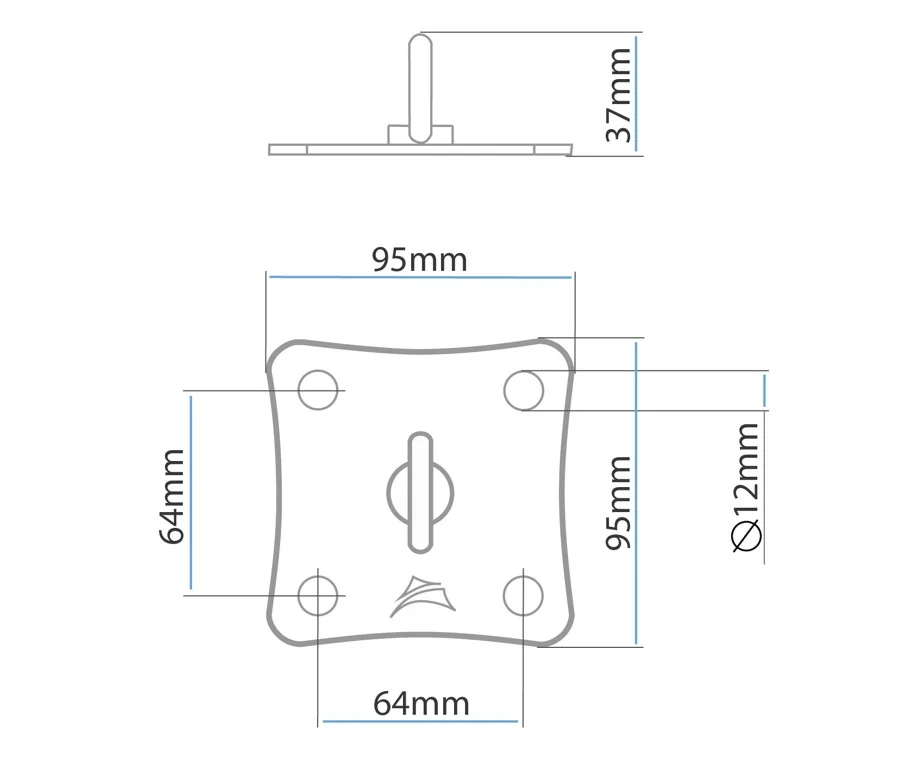 Kit de anclaje a pared SimplE Tensor Acero Inoxidable Para Toldos De Vela